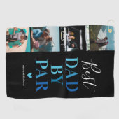 パー最高のル・ファーザーズ・デイフォトゴルフタオルによるパパ ゴルフタオル (横)