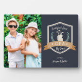 パー最高のーでオパ |ゴルフのおじいちゃん写真 フォトプラーク (正面)