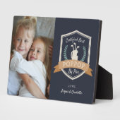 パー最高のーによるポップポップ |ゴルフのおじいちゃん写真 フォトプラーク (側面)