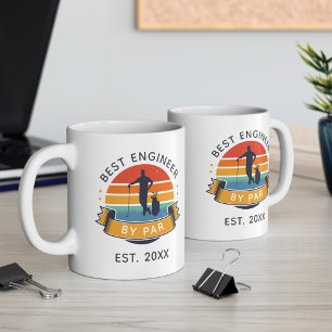 パー最高のー卒業生のゴルフ愛好家によるエンジニア コーヒーマグカップ