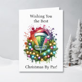 パー最高の別のクリスマス | ディスおもしろいクゴルフをテーマにした シーズンカード