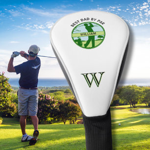 パー最高の名別モノグラムカスタムパパ ゴルフヘッドカバー