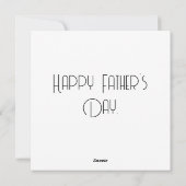 パー最高の父親の日によるパパ シーズンカード (裏面)