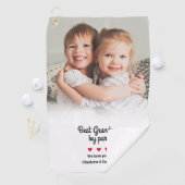 パー現代の写真で最高の祖母 カスタム記念品 ゴルフタオル (インサイチュ)