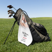 パー現代の写真で最高の祖母 カスタム記念品 ゴルフタオル (グリーン)