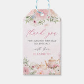 パー茶フローラティーガールバースデーパーティー ギフトタグ (正面)