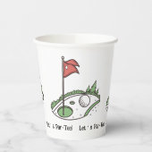 パー・ティーしよう！ゴルフリーグパーティー 紙コップ (左)