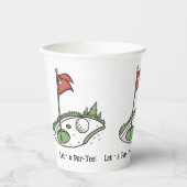 パー・ティーしよう！ゴルフリーグパーティー 紙コップ (正面)