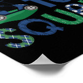 パー・ティー・スクワッドゴルフ恋人バースデーパーティファミリーマット ポスター (角)