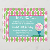 パー・ティー・タイム・ガール 招待状 (正面/裏面)