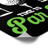 パー・ティー・誕生日・ゴルフ・パーティーに行く時間だ ポスター (角)