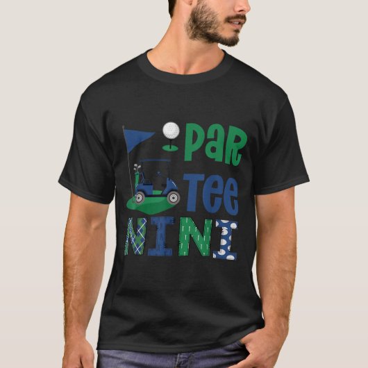 パー・ニニ ゴルフ好き 誕生日パーティー 家族 Tシャツ (正面)