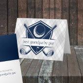 パー 個人名入り ネイビー ゴルフ 折りたたみ ギフト カード