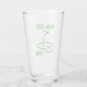 パーT型時間 タンブラーグラス (裏面)