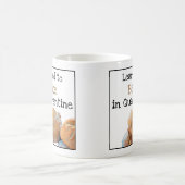 パ学ンを用いて検疫おもしろい文字で焼く コーヒーマグカップ (中央)