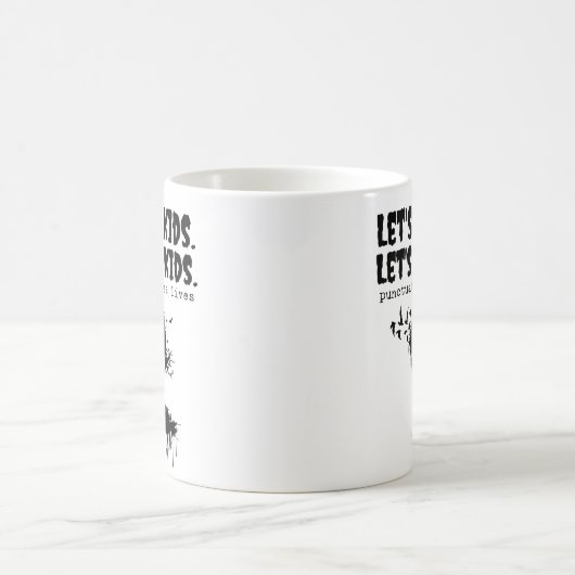 パ救クキュプションライフ、ゾンビは子供食べたち コーヒーマグカップ (中央)