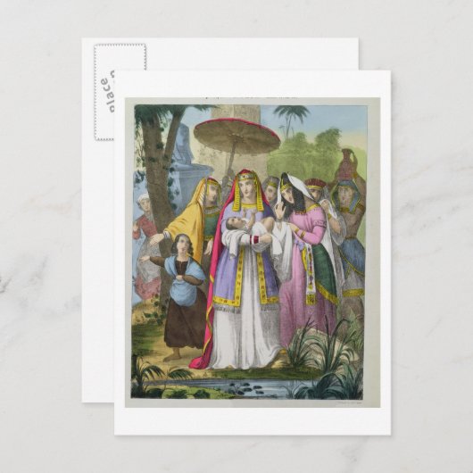 パ救ロの娘のモーセは聖書の宣伝から ポストカード (正面/裏面)