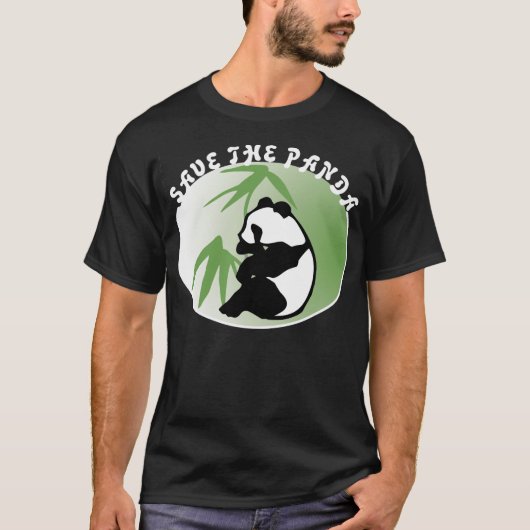 パ救ンダ環境切手 Tシャツ (正面)