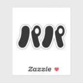 パ日本のパパパ |日本語 シール (シート)