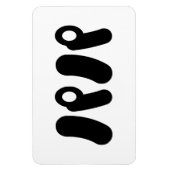 パ日本のパパパ |日本語 マグネット (縦)