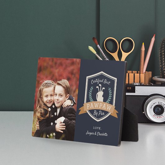 パ最高のウパ（パー） |ゴルフのおじいちゃん写真 フォトプラーク