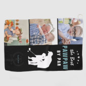 パ最高のウパ（パー） |モノグラムフォトコラージュ ゴルフタオル (横)