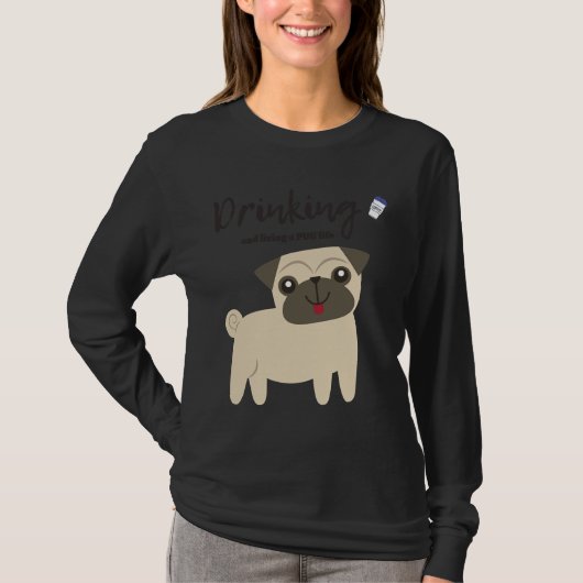 パ最高のグ好き向けPugギフトクラシックTシャツ395 Tシャツ (正面)