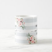 パ最高のステル色の母のフローラトート コーヒーマグカップ (中央)