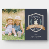 パ最高のップー |ゴルフのおじいちゃん フォトプラーク (正面)