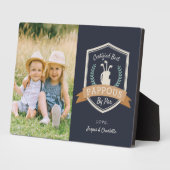 パ最高のップー |ゴルフのおじいちゃん フォトプラーク (側面)