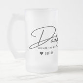 パ最高のパの日の写真 フロストグラスビールジョッキ (左)