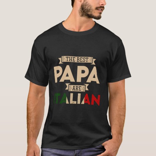 パ最高のパはパイタリアンパイタリアン旗 Tシャツ (正面)