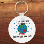 パ最高のパは私の物 キーホルダー (正面)