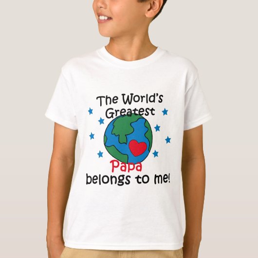 パ最高のパは私の物 Tシャツ (正面)