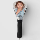 パ最高のパエバー文字の父の日の写真 ゴルフヘッドカバー (正面)