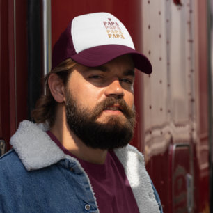 パ最高のパカラフルレトロはっきりしたパパの父の日 キャップ