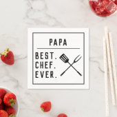 パ最高のパシェフはクール父の日BBQパーティー スタンダードカクテルナプキン (インサイチュ)
