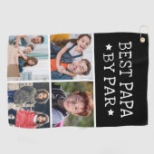 パ最高のパバイパーフォトコラージュ ゴルフタオル (横)