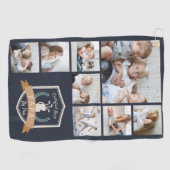 パ最高のパバイパー |写真のコラージュ ゴルフタオル (横)