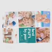 パ最高のパバイパー | Photo Collage Father's Day ゴルフタオル (横)