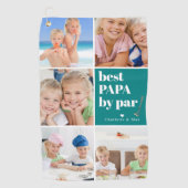 パ最高のパバイパー | Photo Collage Father's Day ゴルフタオル (正面)