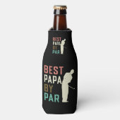 パ最高のパパゴルフパパ父の日のギフト ボトルクーラー (ボトル正面)