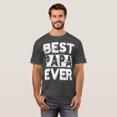 パ最高のパーが最高の父親の日にPAPA贈り物 Tシャツ (正面フル)