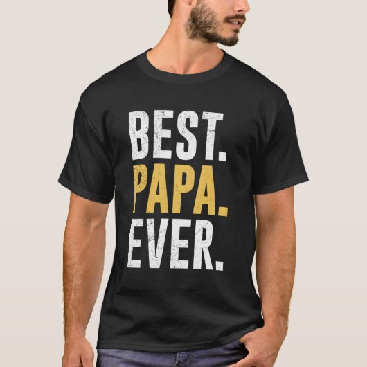 パ最高のパーの父の日 Tシャツ (正面)