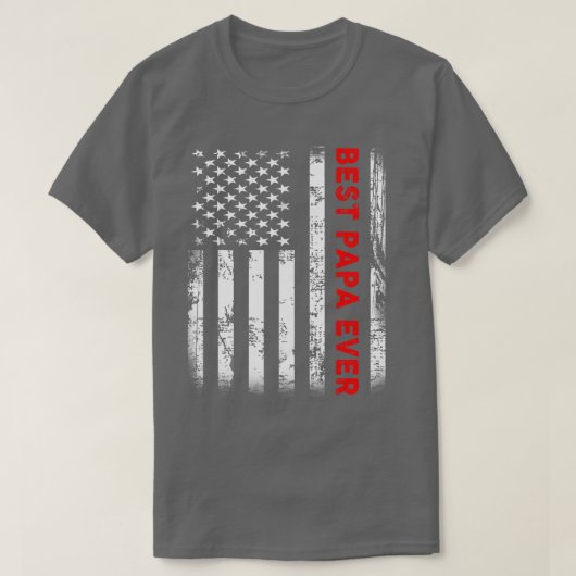 パ最高のパーエバーアメリカ国旗の贈り物 Tシャツ (デザイン正面)