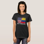 パ最高のパー父の日コロンビア米国国旗 Tシャツ (正面フル)