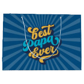 パ最高のパー・エバー・ファーザー・デイ ラージペーパーバッグ (裏面)