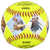 パ最高のパ・エバー・ファーザーズ・デイ・フォト・コラージュ ソフトボール (正面)