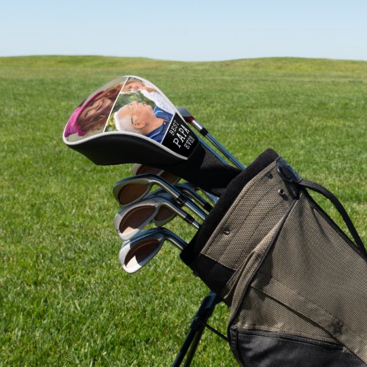 パ最高のパ·エヴァー·ファザーズ·デイ2フォトコラージュ ゴルフヘッドカバー (インサイチュ)