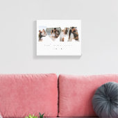 パ最高のパEver 4パパやおじいちゃん用フォトコラージュ キャンバスプリント (インサイチュ (リビング))